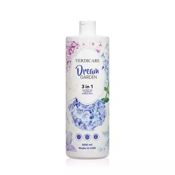 Гель - шампунь - пена для тела и волос Verdicare Dream Garden 3 in 1 800мл