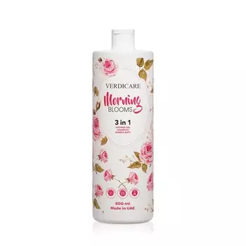 Гель - шампунь - пена для тела и волос Verdicare Morning Blooms 3 in 1 800мл