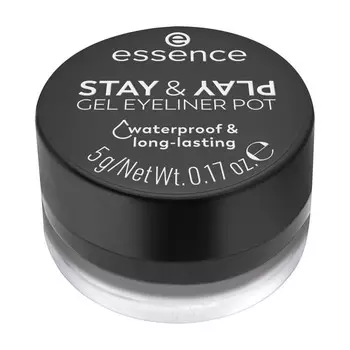 Гелевая подводка для век Essence Stay & Play gel eyeliner pot 01 5г