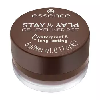 Гелевая подводка для век Essence Stay & Play gel eyeliner pot 02 5г