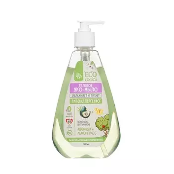 Гелевое Эко - мыло Ecologica с маслом авокадо и лемонграссом 500мл