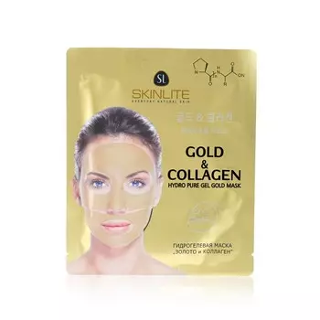 Гидрогелевая маска для лица Skinlite Gold & Collagen 27г