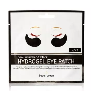 Гидрогелевые патчи для кожи вокруг глаз Beauu Green Sea Cucumber & Black 1 пара