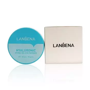 Гидрогелевые патчи для области вокруг глаз Lanbena Hyaluronic Hydra-Gel Eye Patches с гиалуроном 60шт