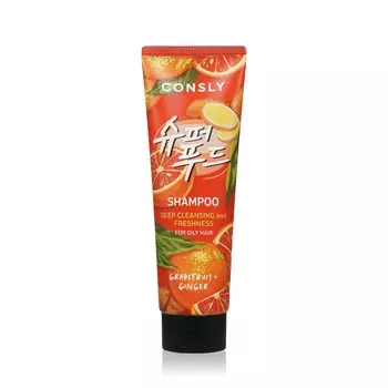 Глубоко очищающий шампунь для волос Consly Deep Cleansing and Freshness с экстрактами грейпфрута и имбиря 250мл