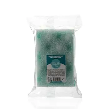 Губка Aqua Joy для душа и ванны поролоновая + массажный слой