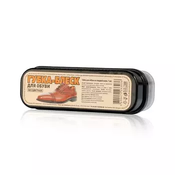 Губка для обуви для гладкой кожи , бесцветная