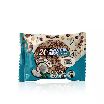 Хлебцы Protein Rex протеино - злаковые " Кокосовый крамбл " 20% протеина 55г