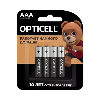 Элементы питания Opticell AAA LR03 4шт