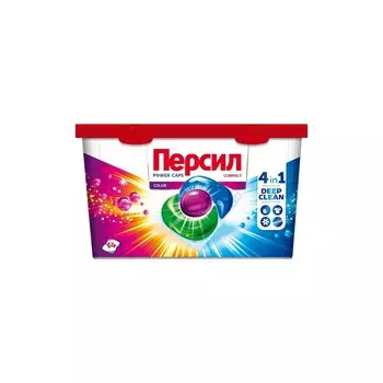 Капсулы для стирки цветного белья Персил Power Caps 4 in 1 Color 14шт