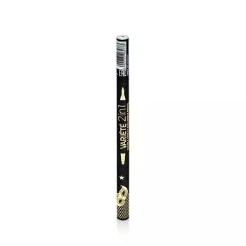 Карандаш - подводка для век Eveline Variete 2 in 1 Double Effect , Черный , 9,5мл