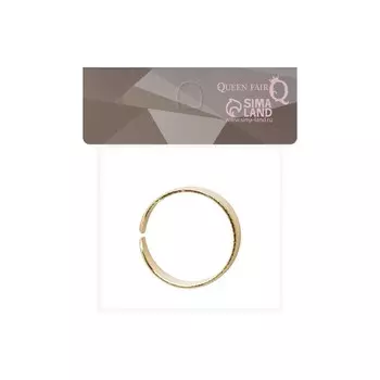 Кольцо Queen Fair " классика " минимал, золото, безразмерное