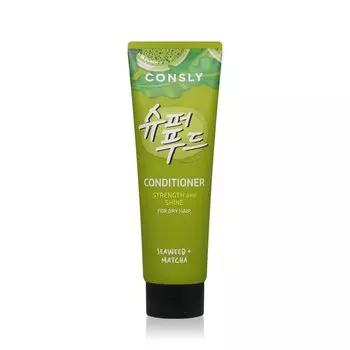 Кондиционер для силы и блеска волос Consly Strength and Shine с экстрактами водорослей и зелёного чая Матча 250мл