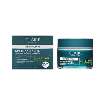 Крем для лица Claire Cosmetics Revital Pro " обновление и глубокое увлажнение " 50мл