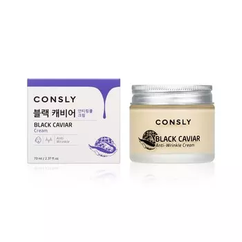 Крем для лица против морщин Consly с экстрактом черной икры 70мл