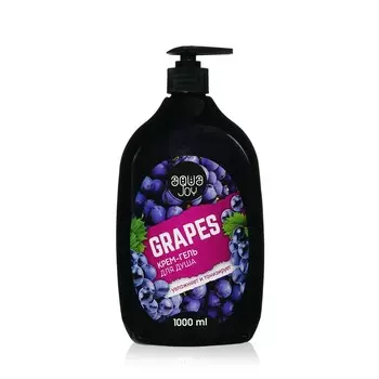 Крем - гель для душа Aqua Joy " Grapes " 1000мл