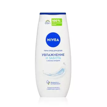 Крем - гель NIVEA для душа " нежное увлажнение " с ценным маслом миндаля 250мл