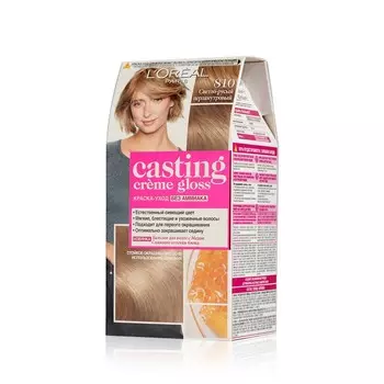 Крем - краска L'Oreal Paris Casting creme gloss стойкая для волос 810 Светло-русый перламутровый