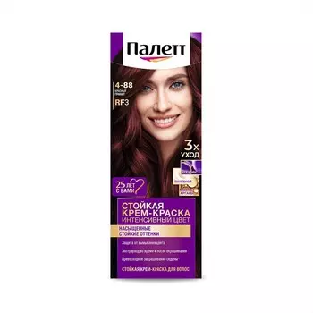 Крем - краска Палетт Интенсивный цвет стойкая для волос RF3 Красный гранат 50мл