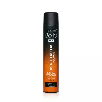 Лак для укладки волос Lady Bella " Extra Strong " Сверхсильная фиксация (4) 400мл