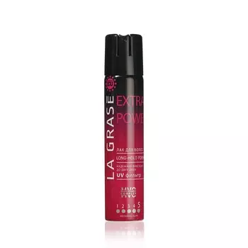 Лак для волос La Grase Extra Power , Мегафиксация (5) , 75мл