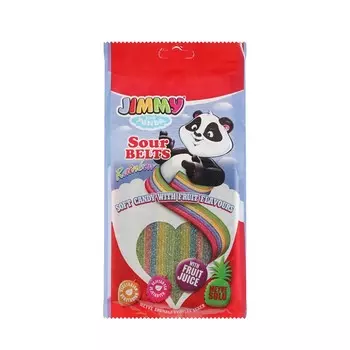 Мармелад кислые ремешки Jimmy Sour Belts 75г