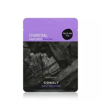 Маска для лица Consly Charcoal с древесным углем 25мл
