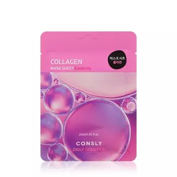 Маска для лица Consly Collagen с гидролизованным морским коллагеном 25мл