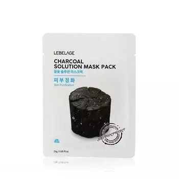 Маска для лица Lebelage с древесным углем 25г
