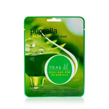 Маска для лица Puorella " Aloe " успокаивающая 21г