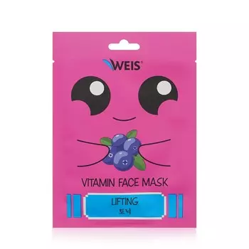 Маска для лица WEIS Vitamin Face mask Lifting с экстрактом голубики 23г