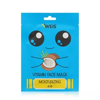 Маска для лица WEIS Vitamin Face mask Moisturizing с экстрактом кокоса 23г