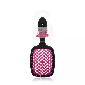 Массажная расческа для волос Ameli для бережного ухода розовая