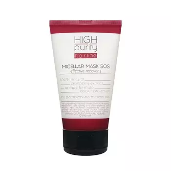 Мицеллярная sos маска для волос High Purity " Эффективное восстановление " 150мл