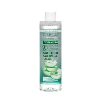 Мицеллярная вода Delicare Демакияж Collagen Complex + Aloe 500мл