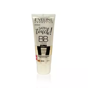 Многофункциональный BB крем для лица Eveline Satin touch! BB Cream 8 в 1 002 Beige 30мл