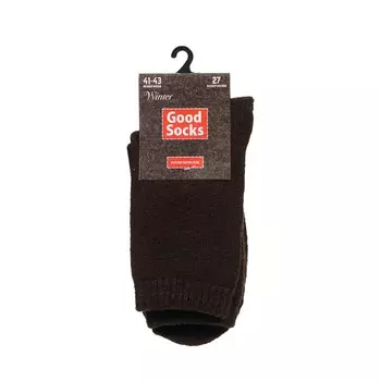 Мужские махровые носки Good Socks Winter Коричневый р.41-43