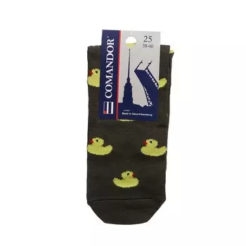 Мужские носки Opium Comandor " Утята " , Хаки , р.25