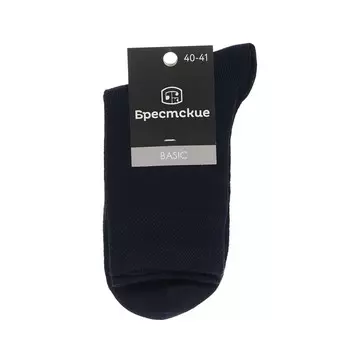 Мужские однотонные носки Брестские Basic Темно-синий р.40-41