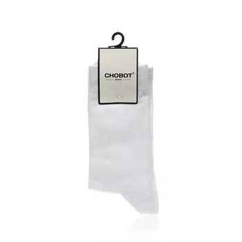 Мужские однотонные носки Chobot 4221-003 , Белый , р.27-29