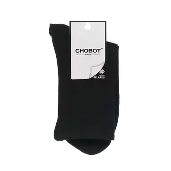Мужские однотонные носки Chobot Черный р.25-27