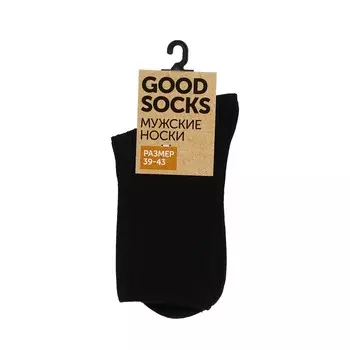 Мужские однотонные носки Good Socks WHW22582-19 Черный р.39-43