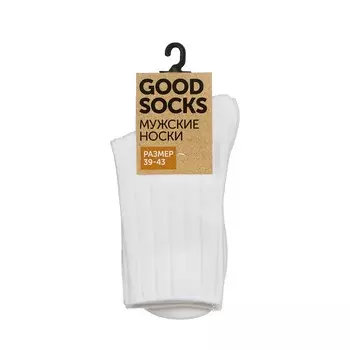 Мужские однотонные носки Good Socks WHW22582-20 Белый р.39-43