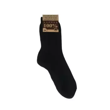 Мужские однотонные носки Смоленск Черный р.29