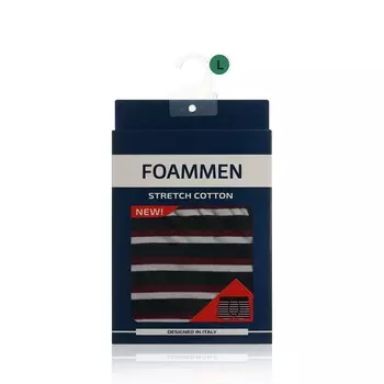 Мужские трусы Foammen Fo210001-1 , Широкая бордовая полоска , L