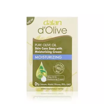 Мыло туалетное Dalan d'Olive " Skin Care soap with moisturizing cream " 100г