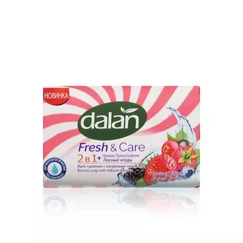 Мыло туалетное Dalan Fresh & Care 2 в 1 " Лесные ягоды " 90г