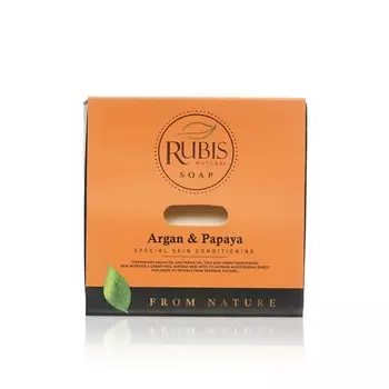 Мыло туалетное Rubis From Nature " Argan & Papaya " 125г