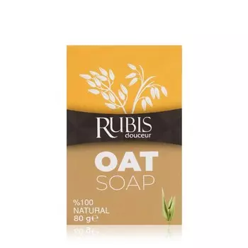 Мыло туалетное Rubis " Oat Milk Soap " 80г