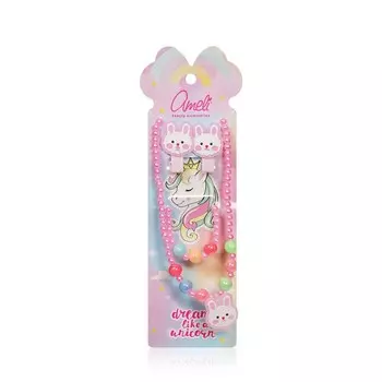 Набор аксессуаров для детей Ameli " Зайка " ( бусы , браслет , 2 заколки )